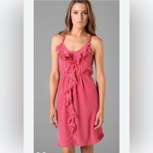 Rebecca Taylor Pink “Love Ruffle” Dress size 0